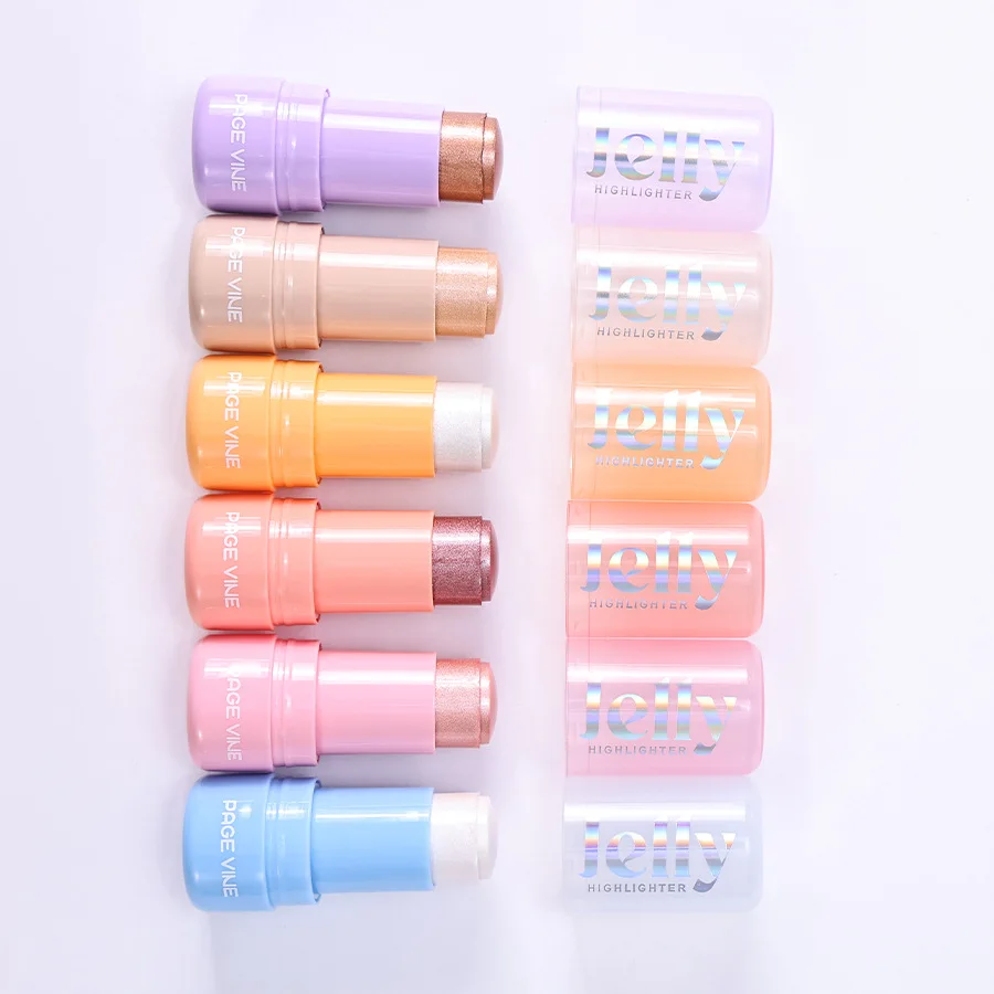 

Jelly Highlighter Stick Hydrating Glossy Finish Shimmering Multi-use Highlighter & Eyeshadow Stick