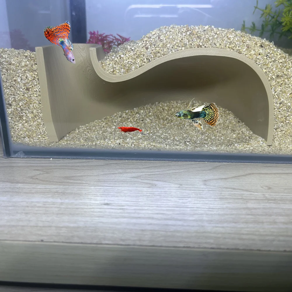 Jaskinia akwariowa Jaskinia pływowa Inspirowane naturą terrarium akwariowe dla krewetek, ryb i nie tylko - idealne do domu lub biura
