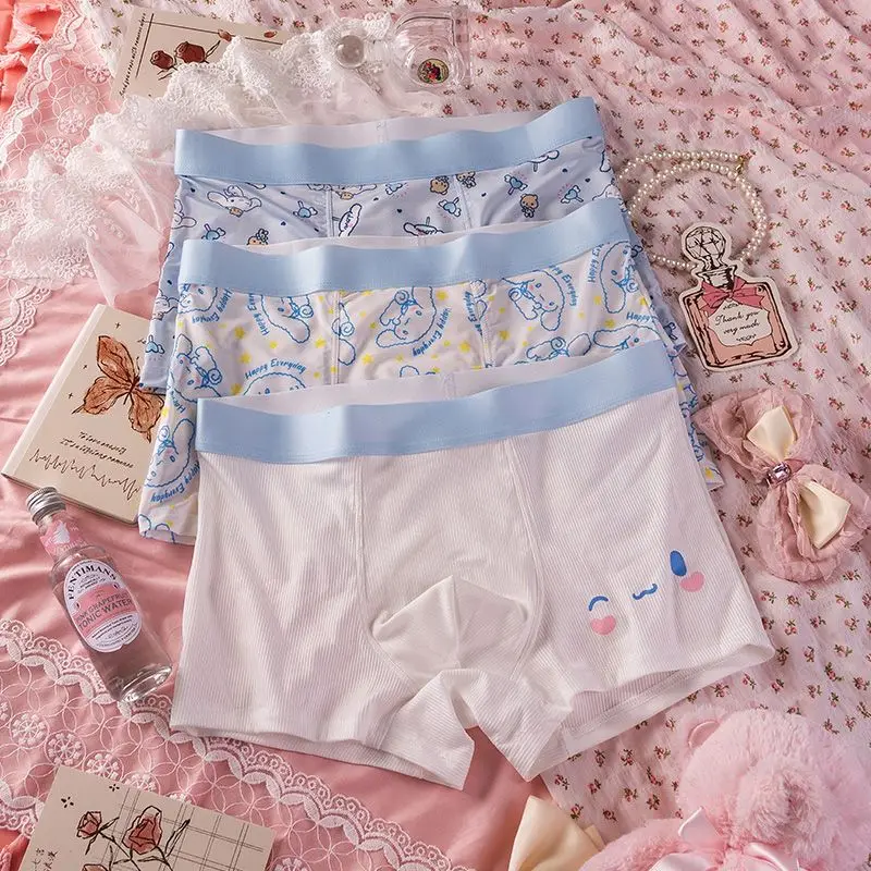 

Cinnamoroll Sanrio Plush Kawaii Cartoon Cute Ice Silk Men Boxer Shorts Gift Set Anime Plush Toy for Girl Kids Toys Birthday Gift