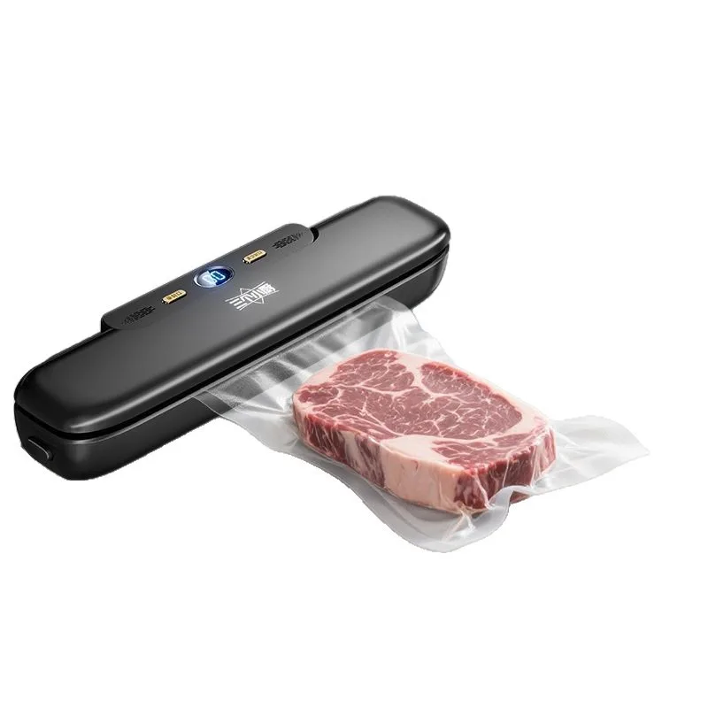 

Три небольших кухонных вакуумных упаковочных машин, интеллектуальная голосовая бытовая маленькая автоматическая пластиковая упаковка для влажных и сухих продуктов