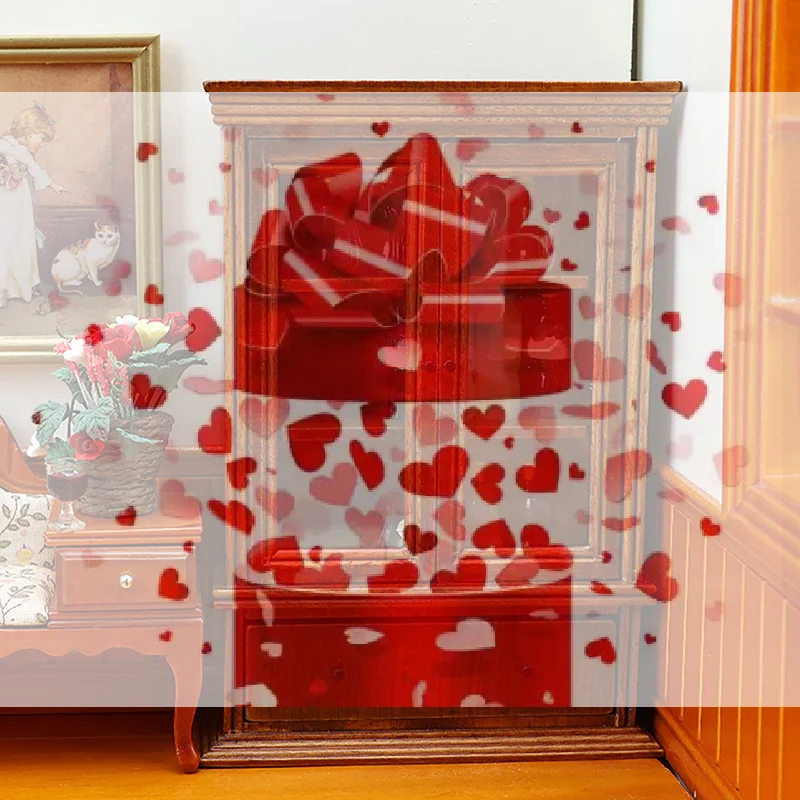 

Миниатюрные шкафы для кукольного домика 1:12, винные шкафы, витрины, мебель, декор, аксессуары для кукольного домика