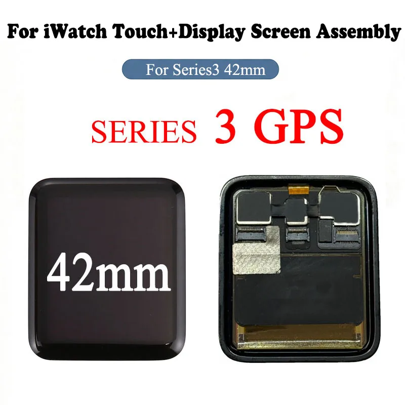AMOLED-дисплей для Apple Watch Series 3 38 мм 42 мм, сенсорный экран в сборе для iWatch 3 A1858 GPS+LTE, замена ЖК-панели