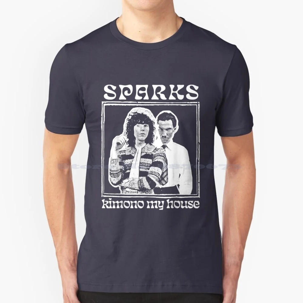 Sparks Band T Shirt 100% Cotton Tee Sparks 70S Style Glam Musician New Wave Pop Retro Vintage 70S Music Fan