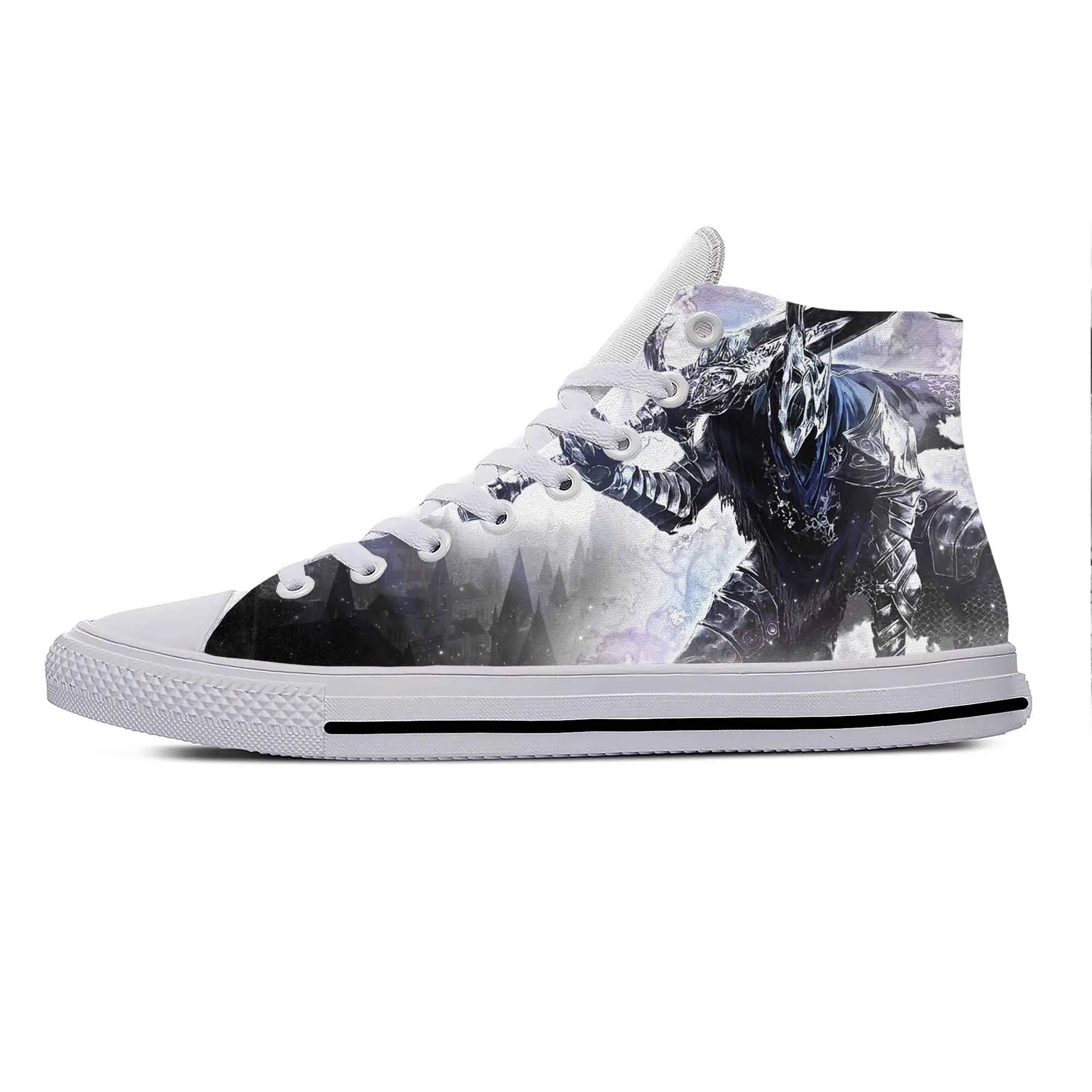 Anime Manga Cartoon Game Dark Souls Artorias Cool Casual Cloth Shoes High Top Lightweight Breathable 3D Print Men Women Sneakers