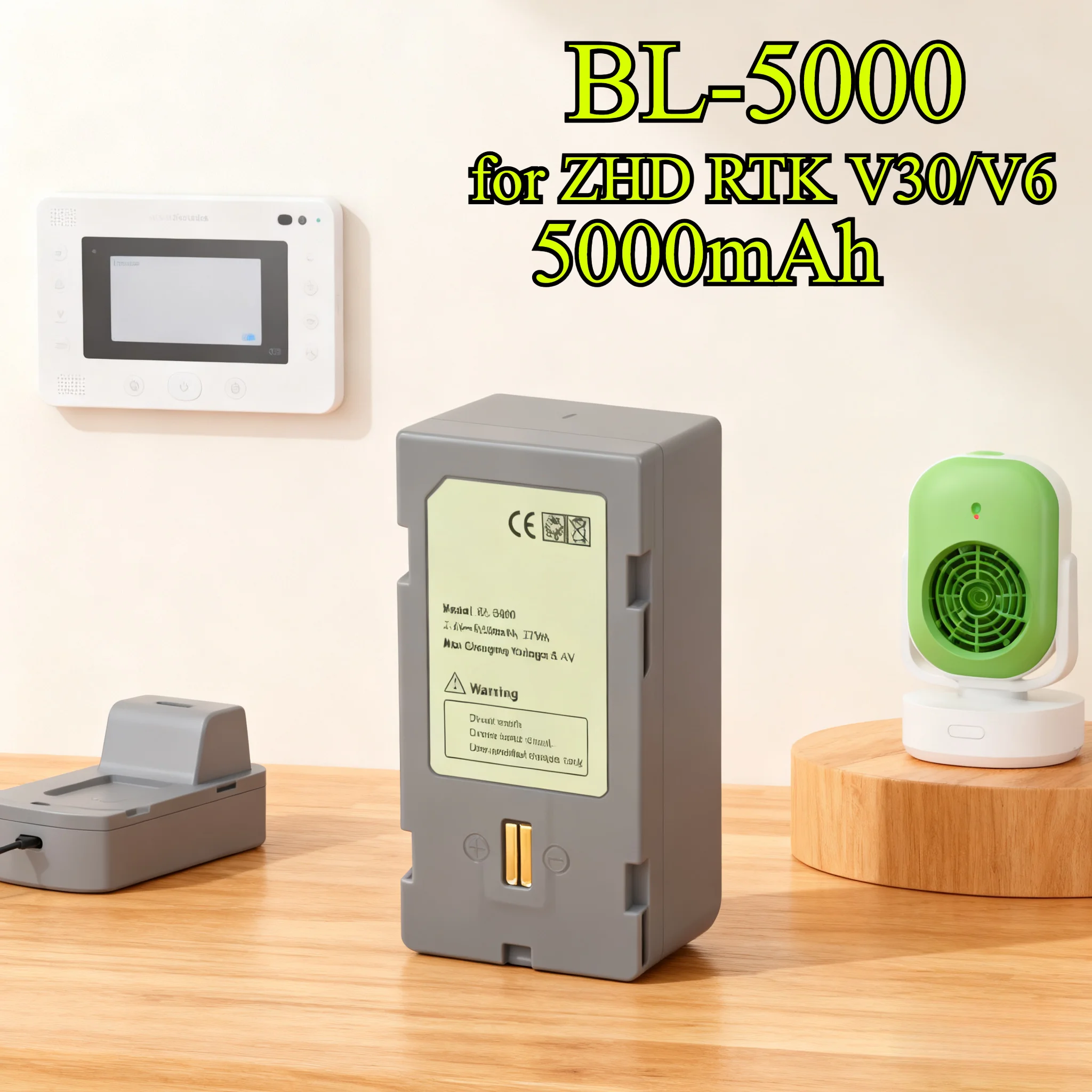 

5000mAh BL-5000 Rechargeable Battery for ZHD RTK V30/V60Power for Hi-Target Surveying Equipment Compatible with CL-4400 Charger