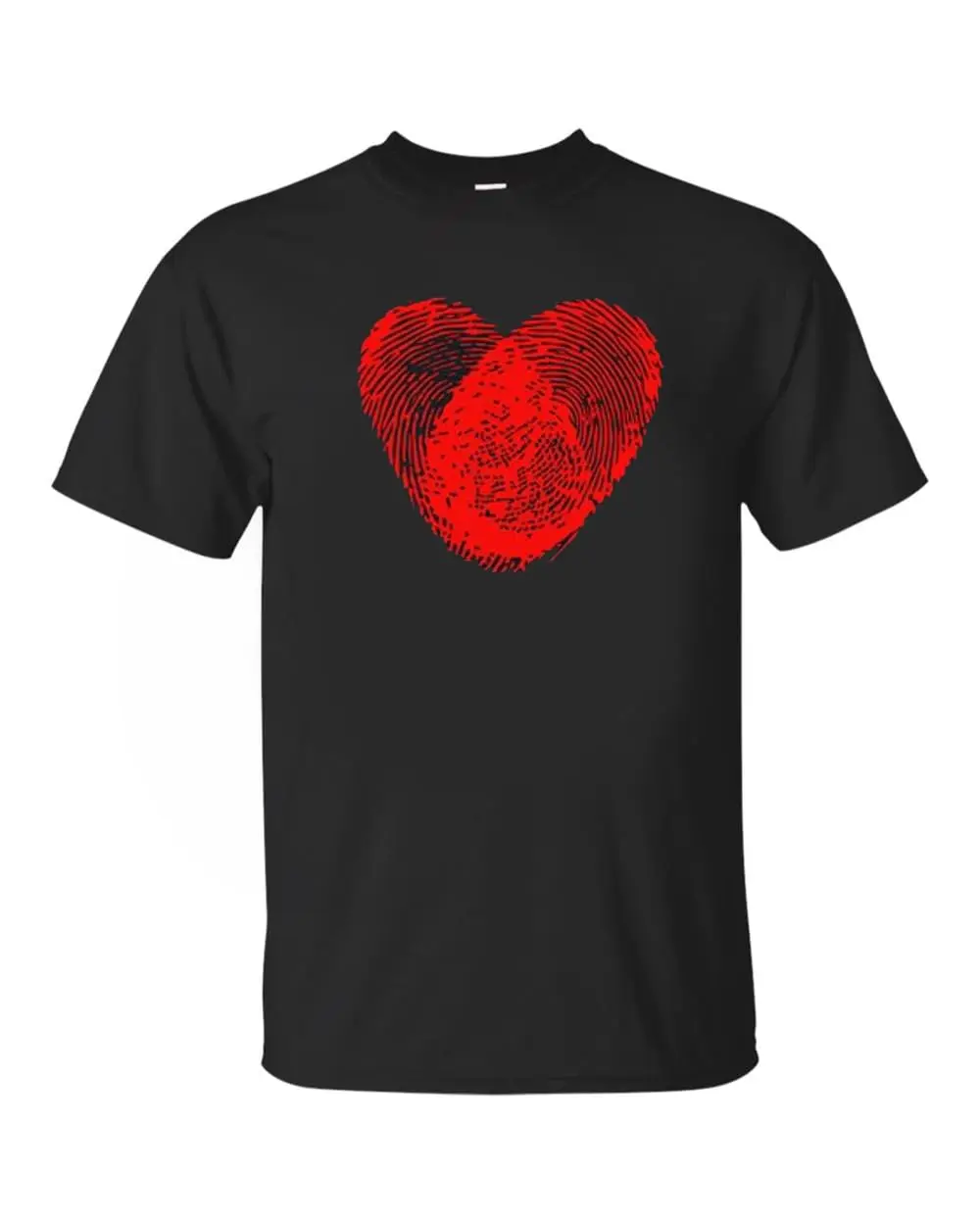 Empreintes digitales coeur amour rouge t-shirt à capuche baseball hommes femmes unisexe baggy copain jute shopper maquillage acc