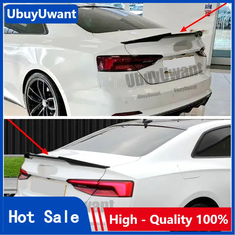 

Для AUDI A5 S5 RS5 B9 Sportback Coupe 2-дверный спойлер 2017 2018 2019 2020 2021 2022 2023 Черные спойлеры с крыльями и губами Автомобильные аксессуары