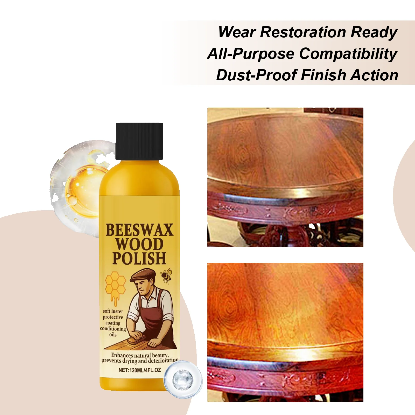 120ml 가구 목재 바닥 광택제 목재 폴리쉬 목재 관 - Woodworking Oil 리뷰 및 가격