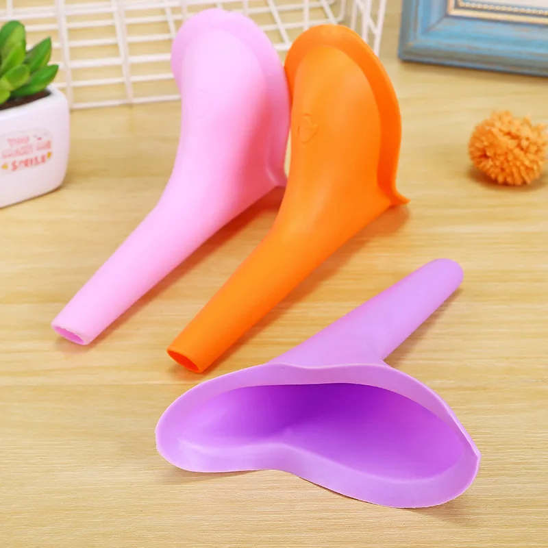 Silicone Female Urinal Funnel Reusable Washable Portable Standing Urination for Women Travel Camping Outdoor Emergency Hiking