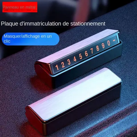 Car Styling Temporary Parking Card Phone Number Card Luminous Car Stickers Car Park Stop Sign In Car-styling Auto Accessories 10 best sales car number - №5