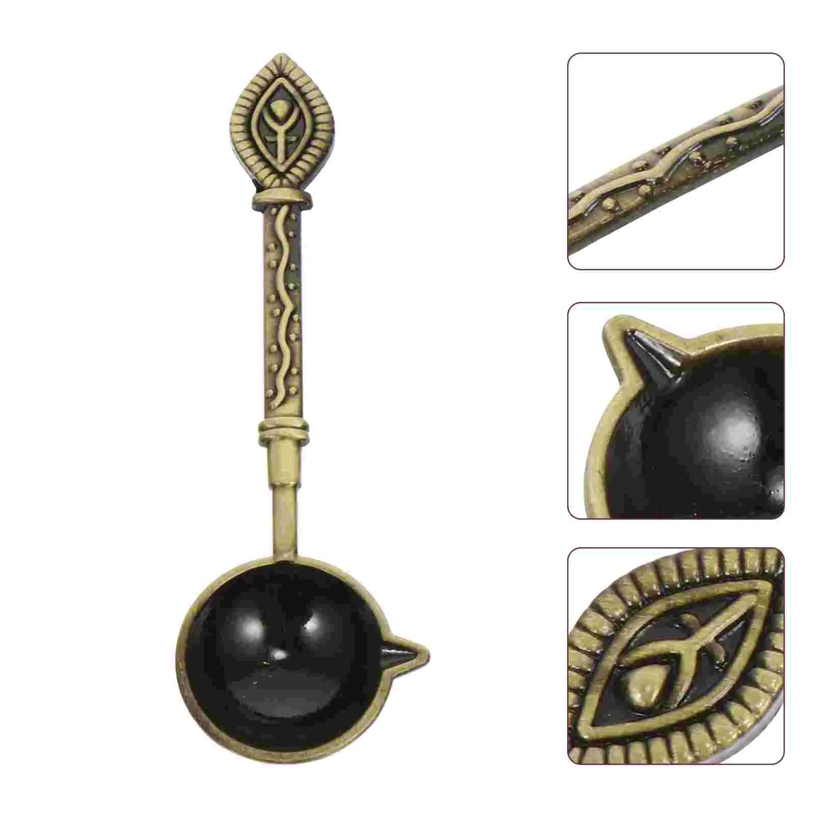 

Scoops Wax Spoon Retro Delicate Sealing Household Metal Golden Melting for Stamp