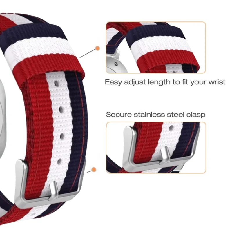 Correa de nailon para Samsung Galaxy Watch Ultra 2025 47mm pulsera duradera de lona de moda para Galaxy Watch 8 44mm 40mm 8 Classic 46mm