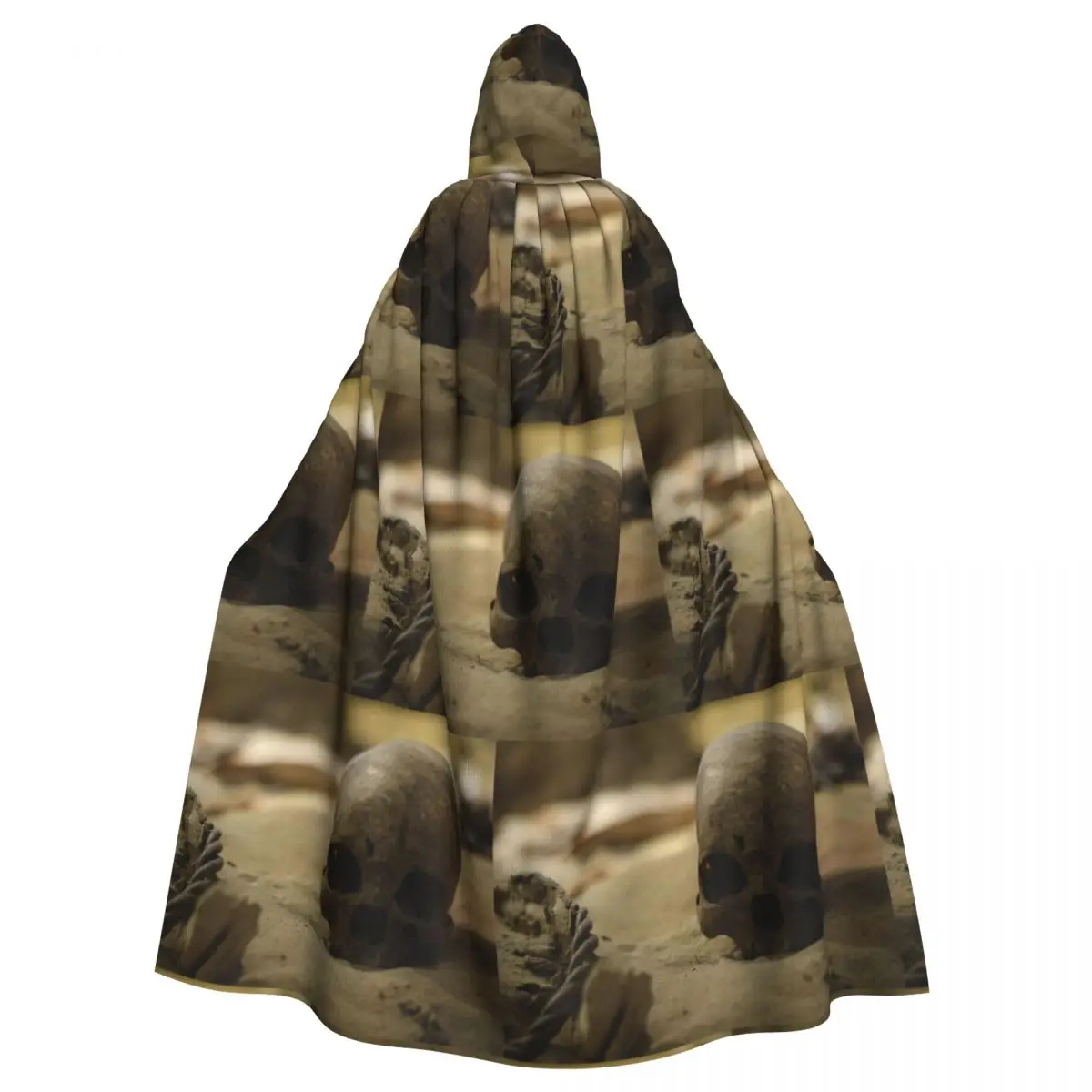 

Spooky Skull Cloak with Desert Vibes for Halloween Gatherings Unisex Adult Cloak with Hood Long Witch Costume Cosplay