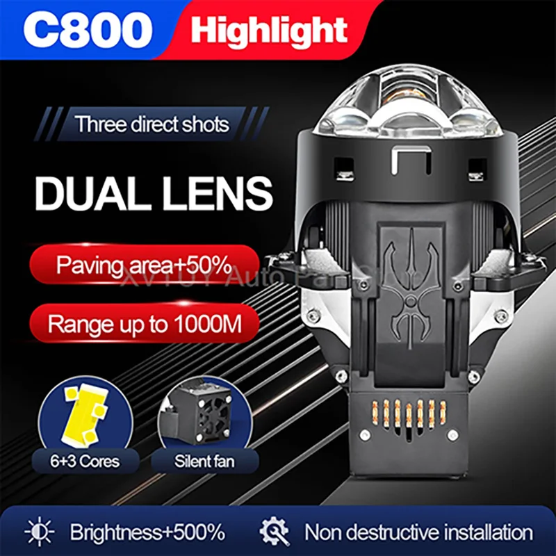 

Бифокальная линза высокой мощности 90 Вт, 3 дюйма, 3 лазерных эффекта, 3 прямых, дальнего ближнего света, супер яркая автомобильная светодиодная фара, большая площадь, высокое качество