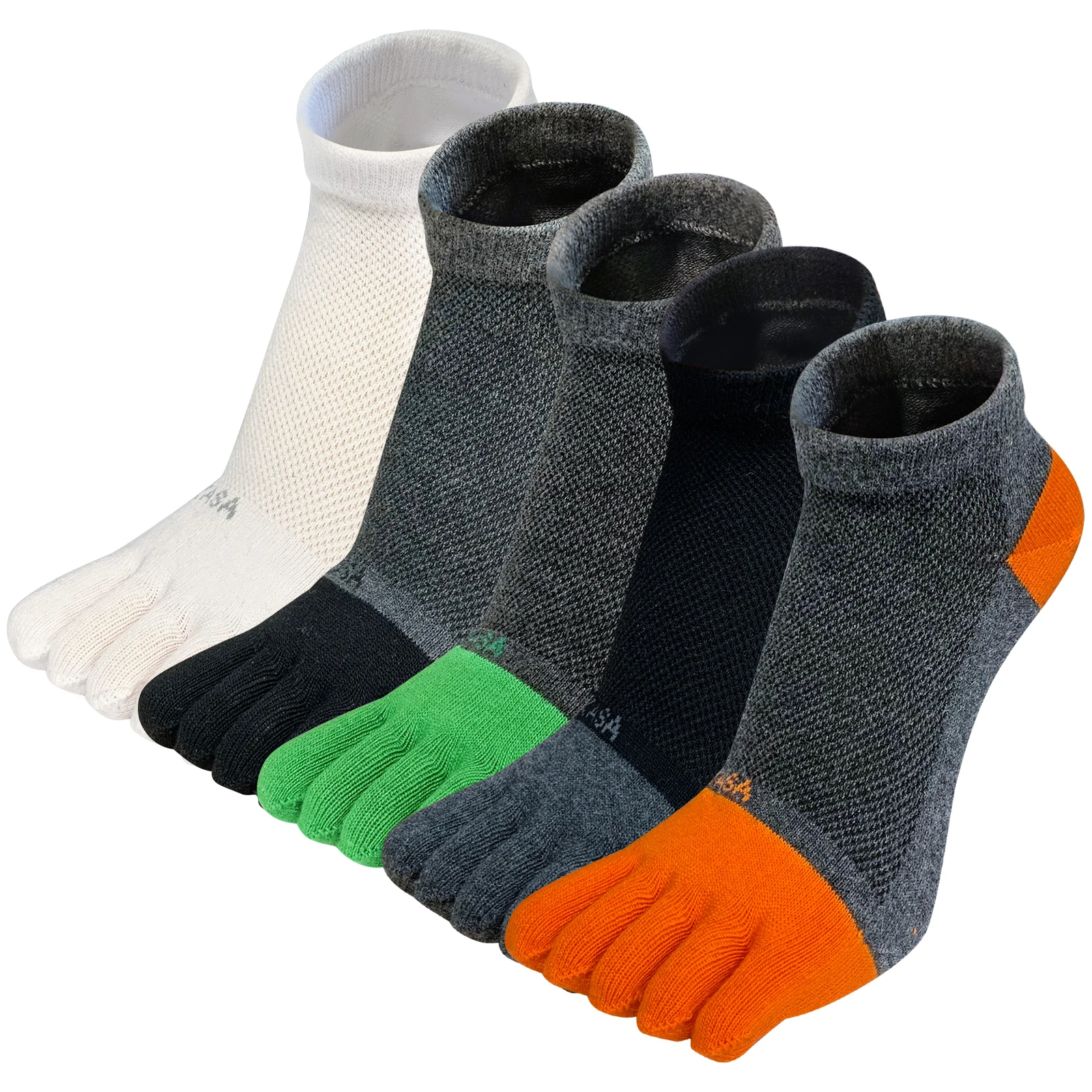 

5 Pairs Cotton Toe Socks Five Finger Socks Breathable Comfortable Shaping Anti Friction Athletic Running Socks