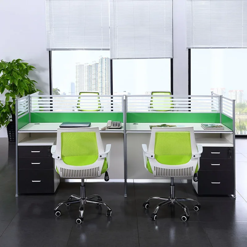 Screen Combination Office Desks Multiple Seats Partition Computer Employee Office Desks Bureau Meuble Working Equipment QF50OD