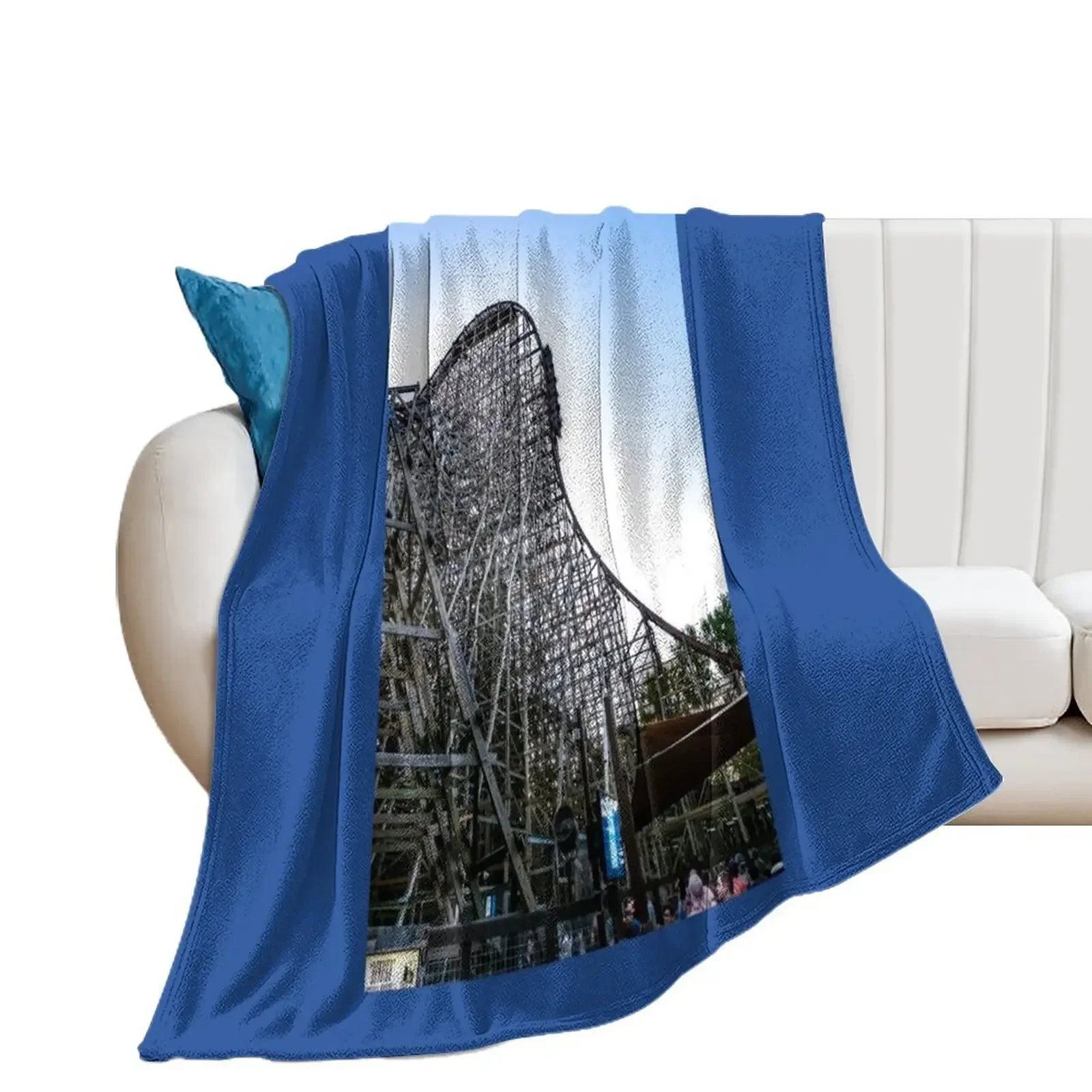 

Cedar Point Steel Vengeance Roller Coaster Throw Blanket Sofa Quilt Beach Blankets