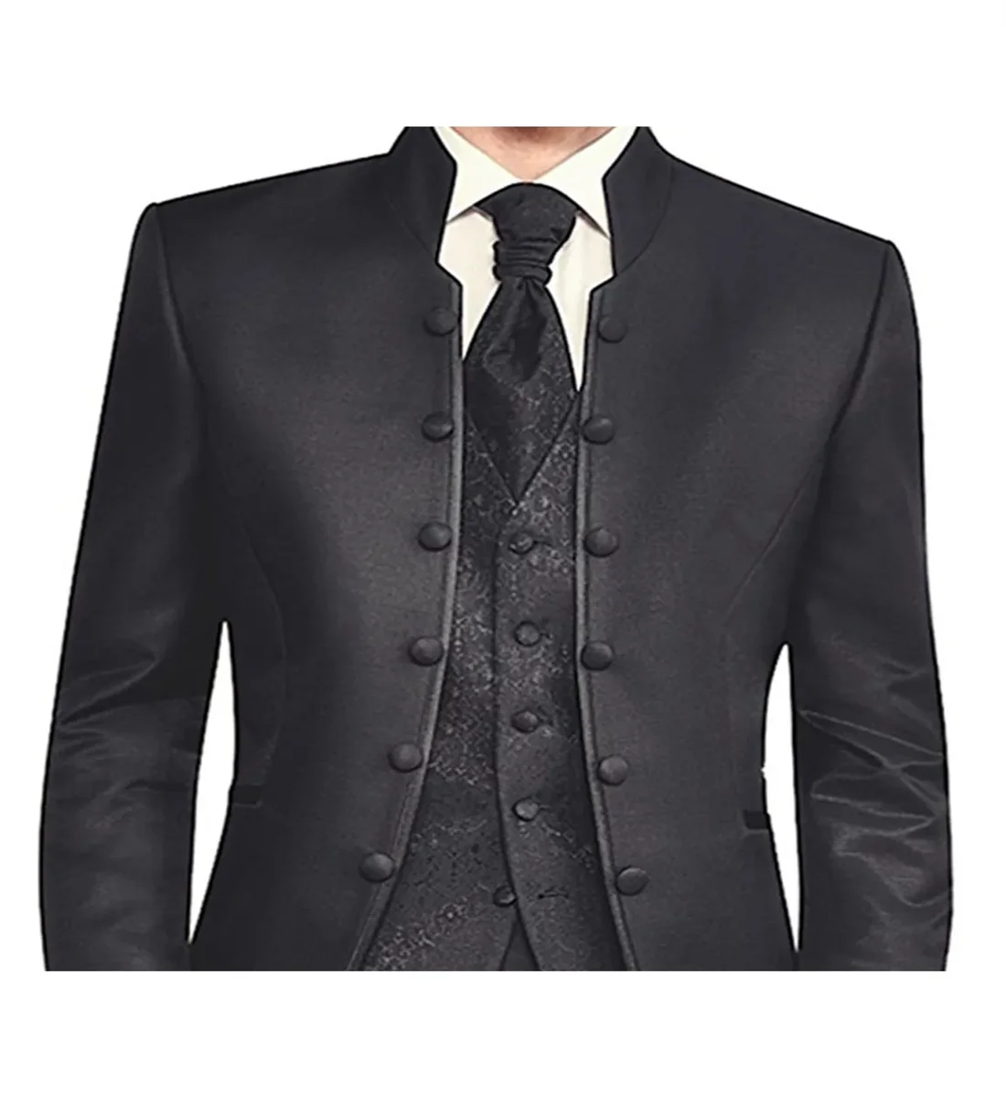 3Pieces men Wedding Suit Prom Dress  Men Suit Set Slim Fit Tuxedo Male Blazer Customized British Style Groom Clothing