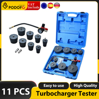 Podofo Turbo System Leakage Tester Set Turbocharger Turbo Boost Leak Tester with 4 Pairs of Stepped Adapters 1-3/8\