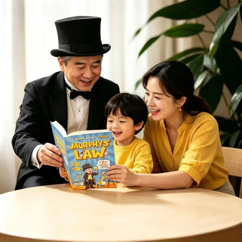 Educación Familiar, 2 Libros Originales en Inglés, Serie Ley de Murphy, Libro de Lectura Cognitiva para el Crecimiento Infantil, Set de Regalo Más Vendido