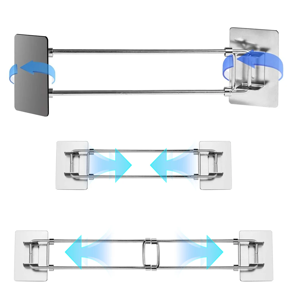 RV Shower Corner Storage Bar Adjustable Rod for Corner Shelves in Camper RV Shower Corner Shelf Rod Camper Must Have Accessories