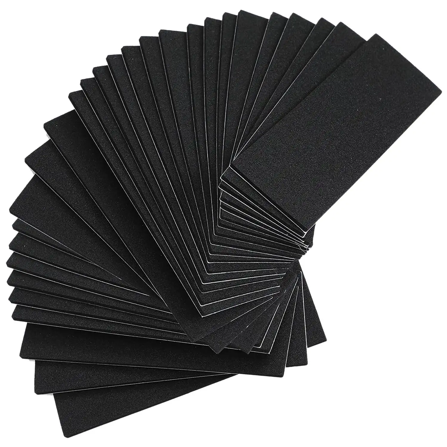 24 Pieces Fingerboard Foam Grip Tape Adhesive Foam Tape Black Non Slip Foam Grip Tape for Mini Fingerboards