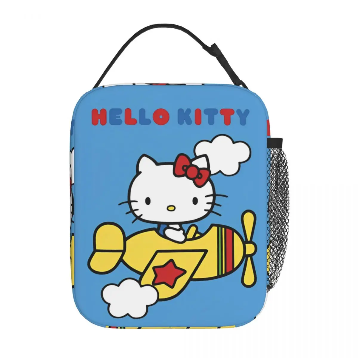 

Hello Kitty Fly In The Sky Изолированные сумки для обеда Сумка-холодильник Контейнер для обеда, большая емкость, ланч-бокс, сумка для еды, пляжная сумка на открытом воздухе