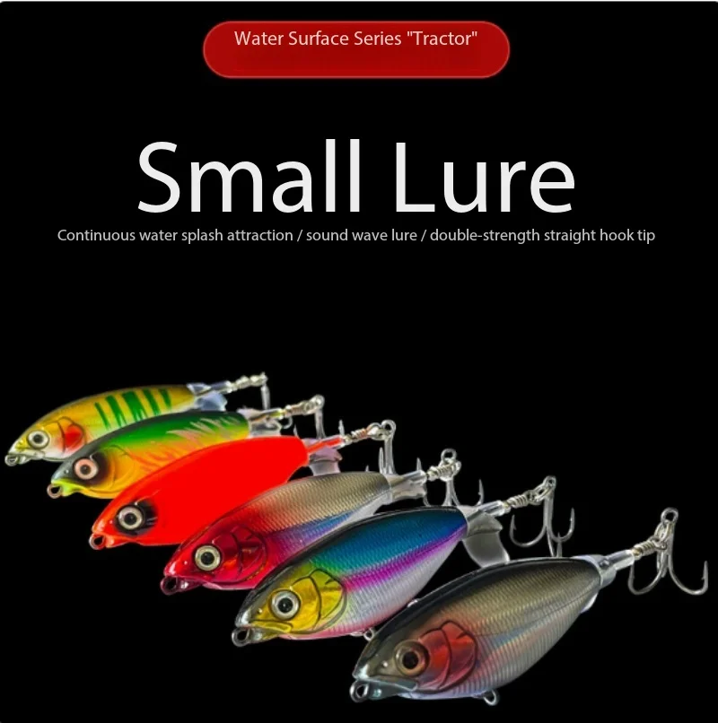 

Reinforced Floating Mini Topwater Propeller Lure 70mm 6g Noise Design Long Casting Realistic Freshwater Bass Pike Bait