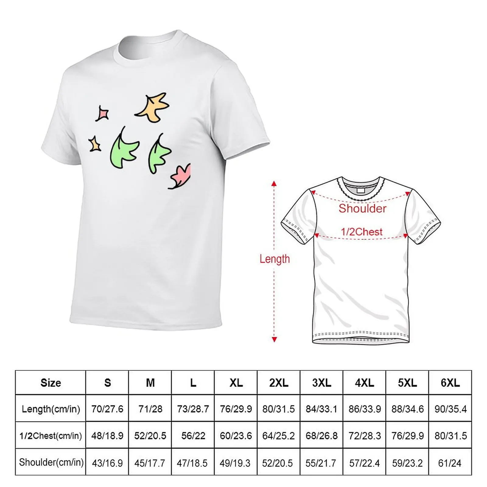 heartstopper leaves T-Shirt graphics oversized graphic tee slim fit t shirts for men