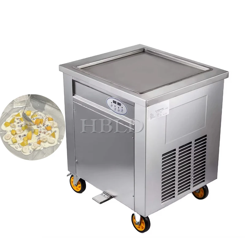 Durable Frozen Yogurt Roll Machine, Large Capacity Single Pot Ice Cream Roll Forming Machine