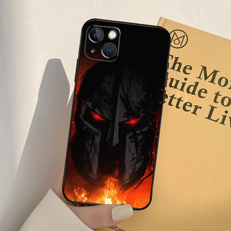 Spartan Phone Case For iPhone 17 16 15 13 11 12 14 Pro Max mini XR 16e 15 16 Plus 17 Air Full Cover