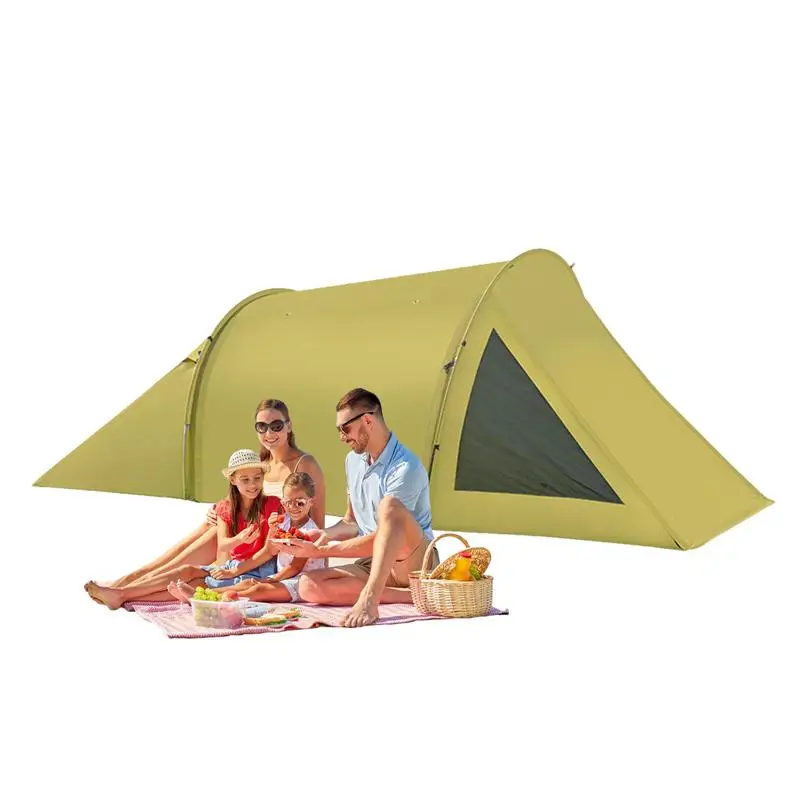 Family Instant Setup Camping Tent Extra Large Weatherproof Tent With Screen Porch Vestibule Waterproof Lightweight Camping Tent