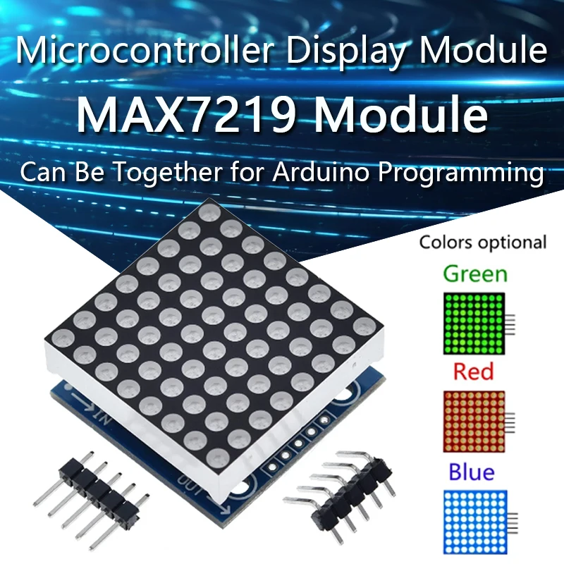 

MAX7219 dot matrix module microcontroller module display module finished goods , Can be together for arduino programming