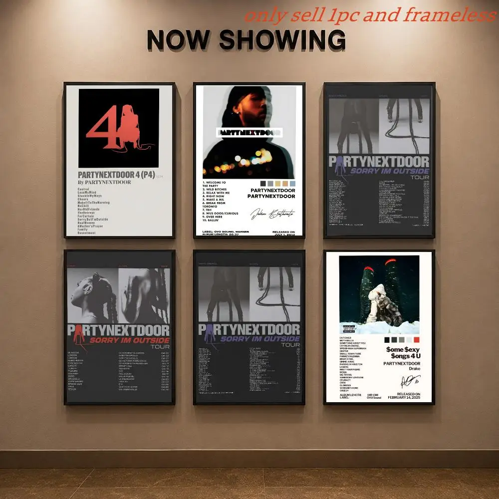 Alternative R&B Singer P-PARTYNEXTDOOR Poster Poster Gallery Prints Home Decoration Painting Living Room