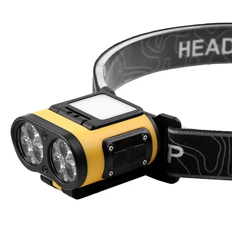 

ABWZ-COB Cap Clip Light Rechargeable LED Headlamp For Outdoor Use Head Flashlight Headlight For Outdoor Fishing Camping