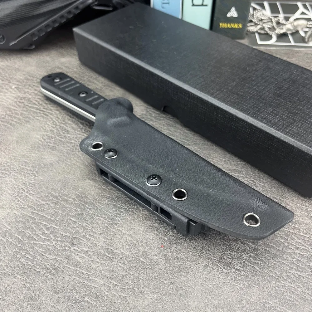 Practical Straight Knife G10 Handle 8Cr13Mov Blade Wilderness Survival, Hunting, Combat, Sharp Multi-functional Tactical Knives