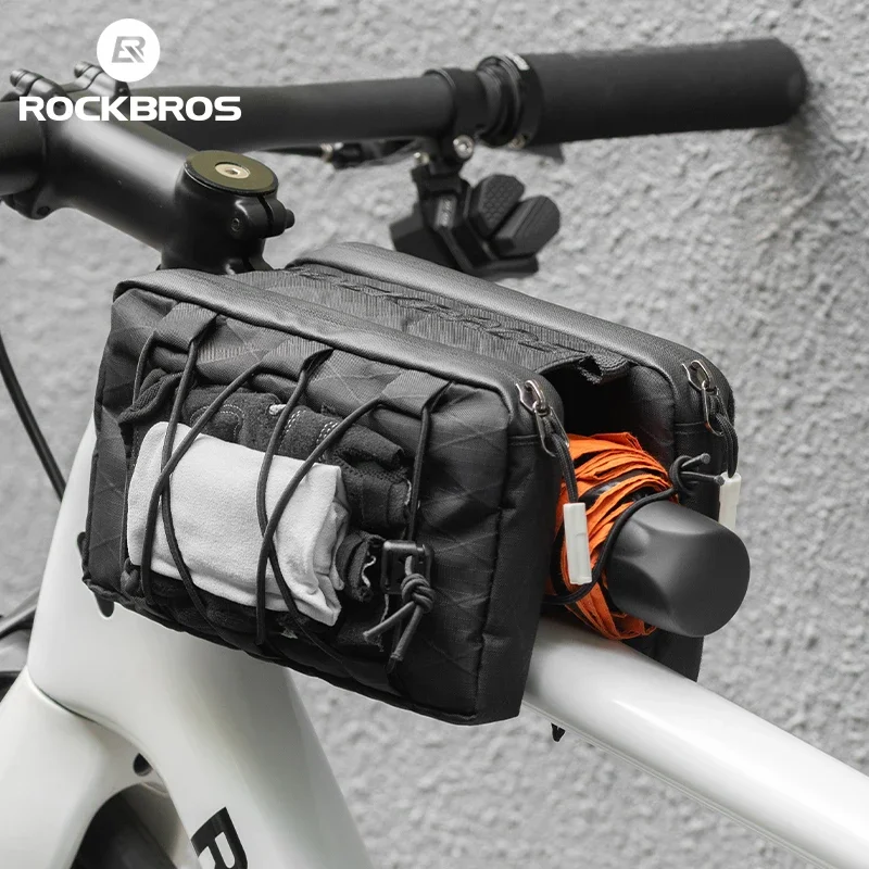 

ROCKBROS Bicycle Front Frame Bag 1L 2L Mtb Road Bike Top Tube Bags Cycling Shoulder Bag Bicycle Tool Storage Bags Accessories