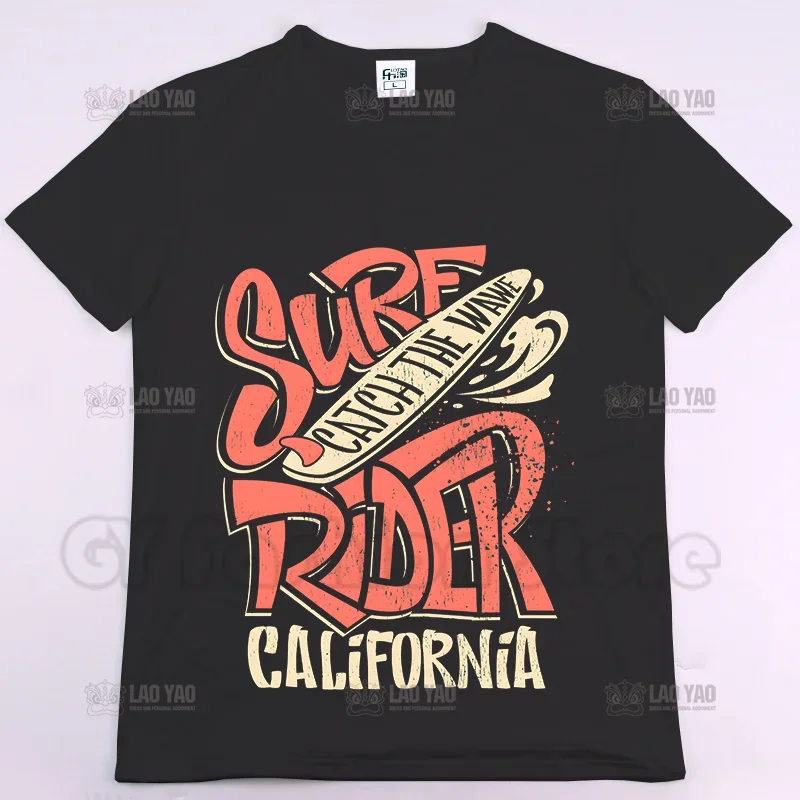 BIG WAVES California MALIBU BEACH TEAM Hot Selling Summer Printed T-shirt SURF Casual Men Women T Shirts Fashion Tops Harajuku