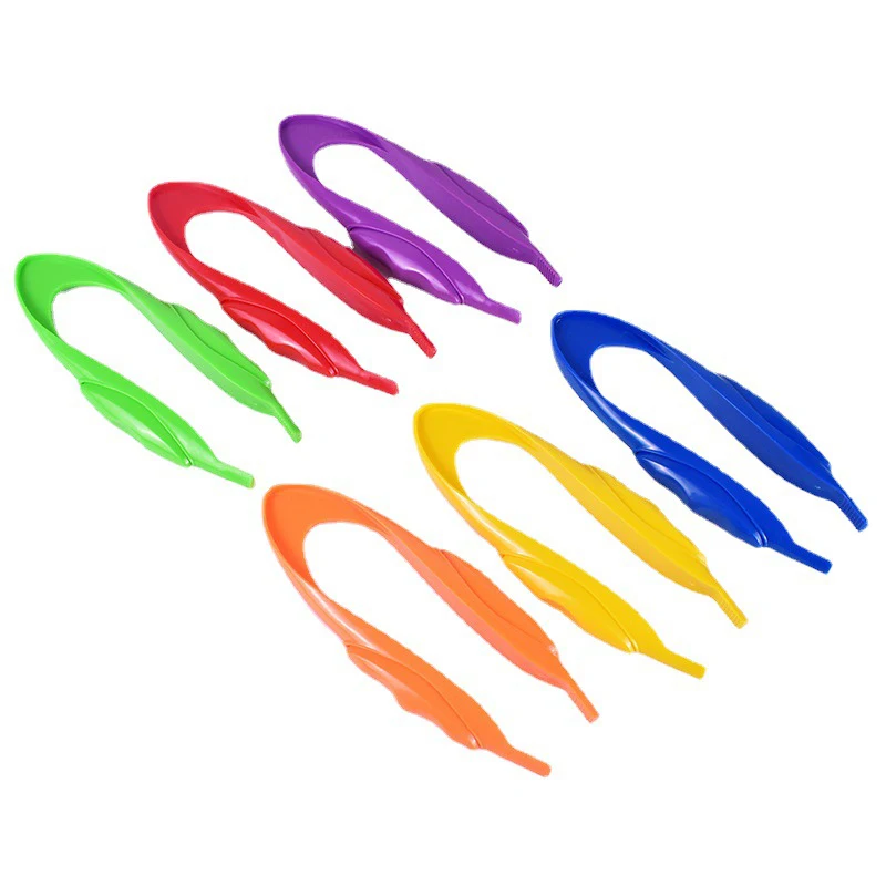 Children Plastic Tweezers Sorting Counting Preschool Science Homeschool Toddler Fine Motor Skill Biology Kids Educational Toy