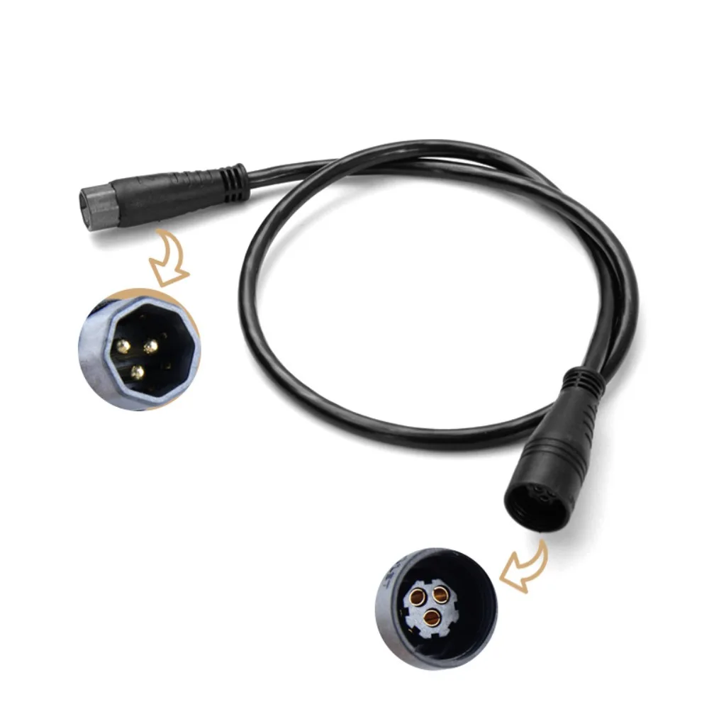 9Pin Electric Bicycle Motor Cable 60cm Length Waterproof Motor Extension Cable 1000W Rated DIY E-Bike Extension Wire