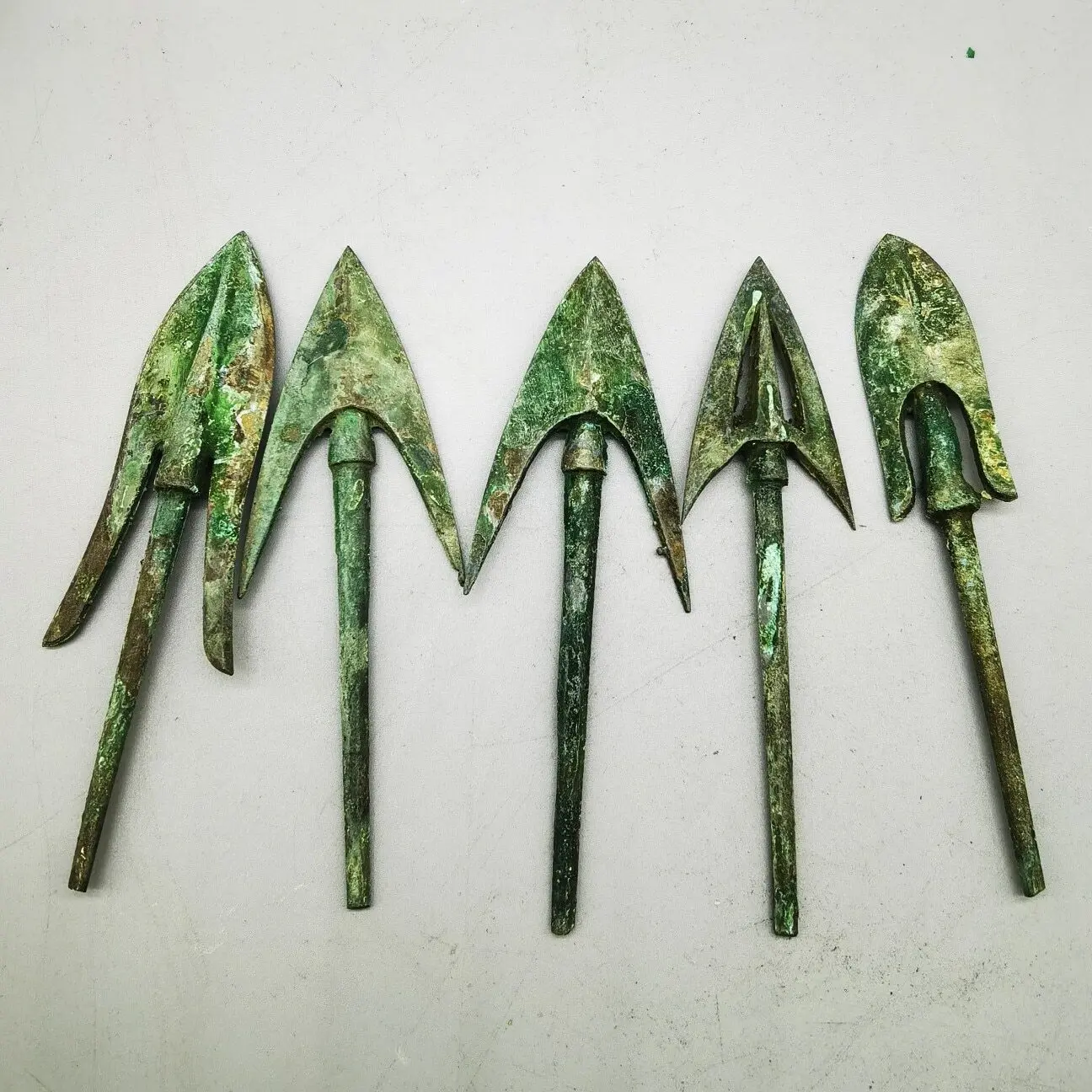 

1pc Antique Collection Ancient Chinese Bow And Arrow Bronze Arrowhead