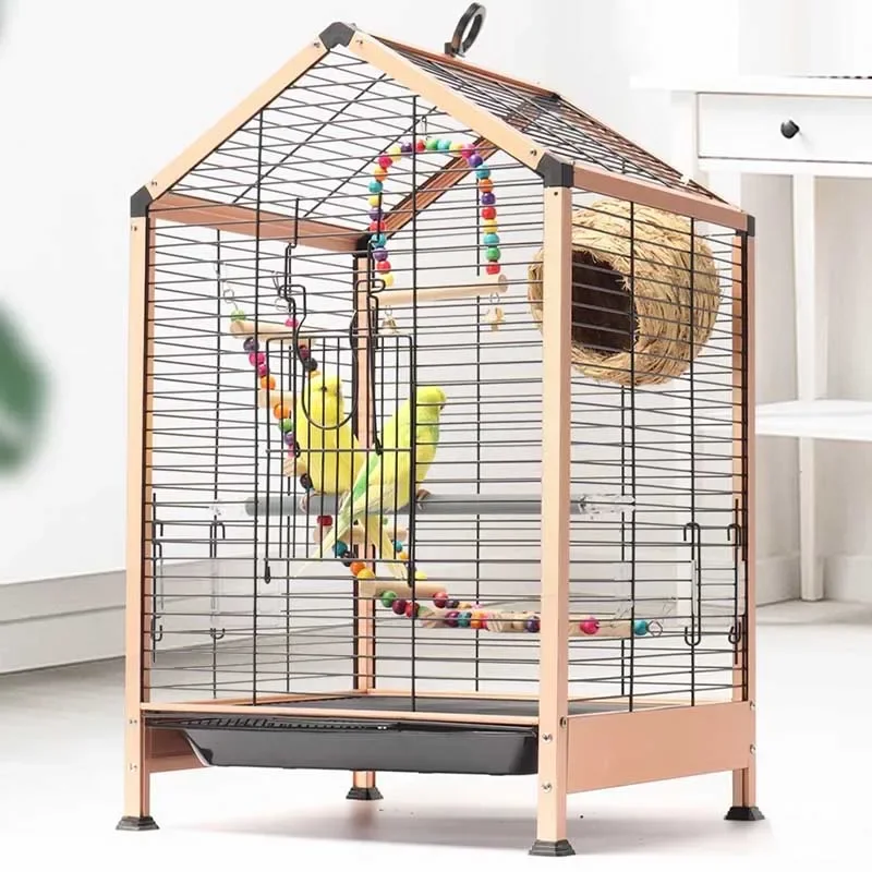 Garden Toys Bird Cages Breeding Animal Large Hammocks Bird Cages Canary Carrier Swing Fences Portable Pour Oiseaux Bird Supplies