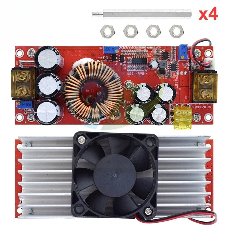 DC-DC Boost Power Module 1500W 30A High Current Constant Voltage Constant Current Step-up Converter for Electric Vehicle