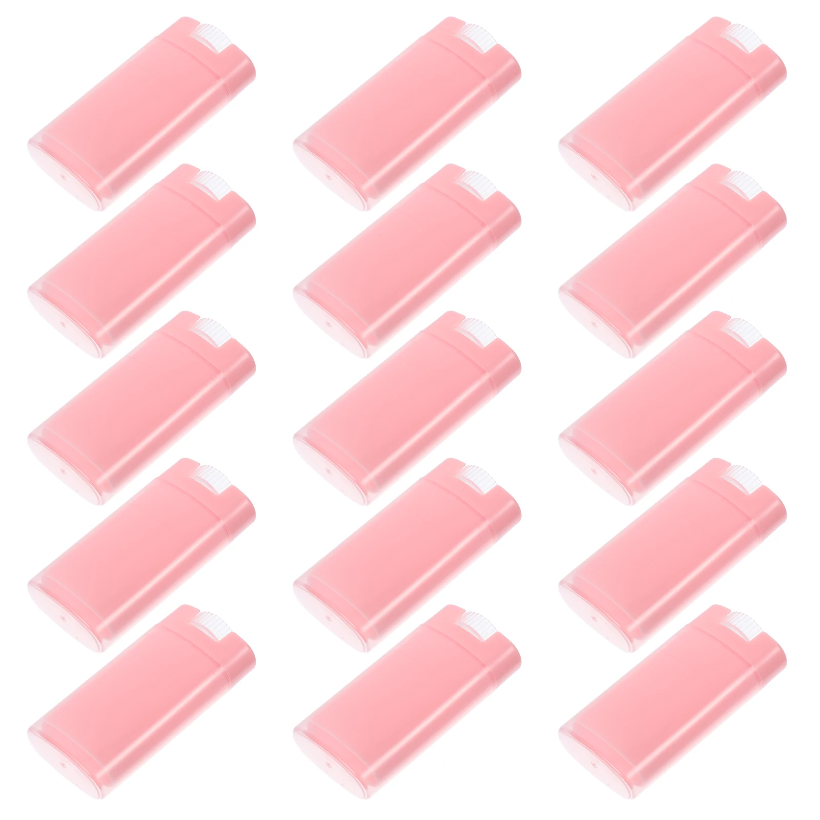 15 個の空の口紅チューブ DIY ポータブルオーバルリップクリームグロススティック容器軽量旅行に適した