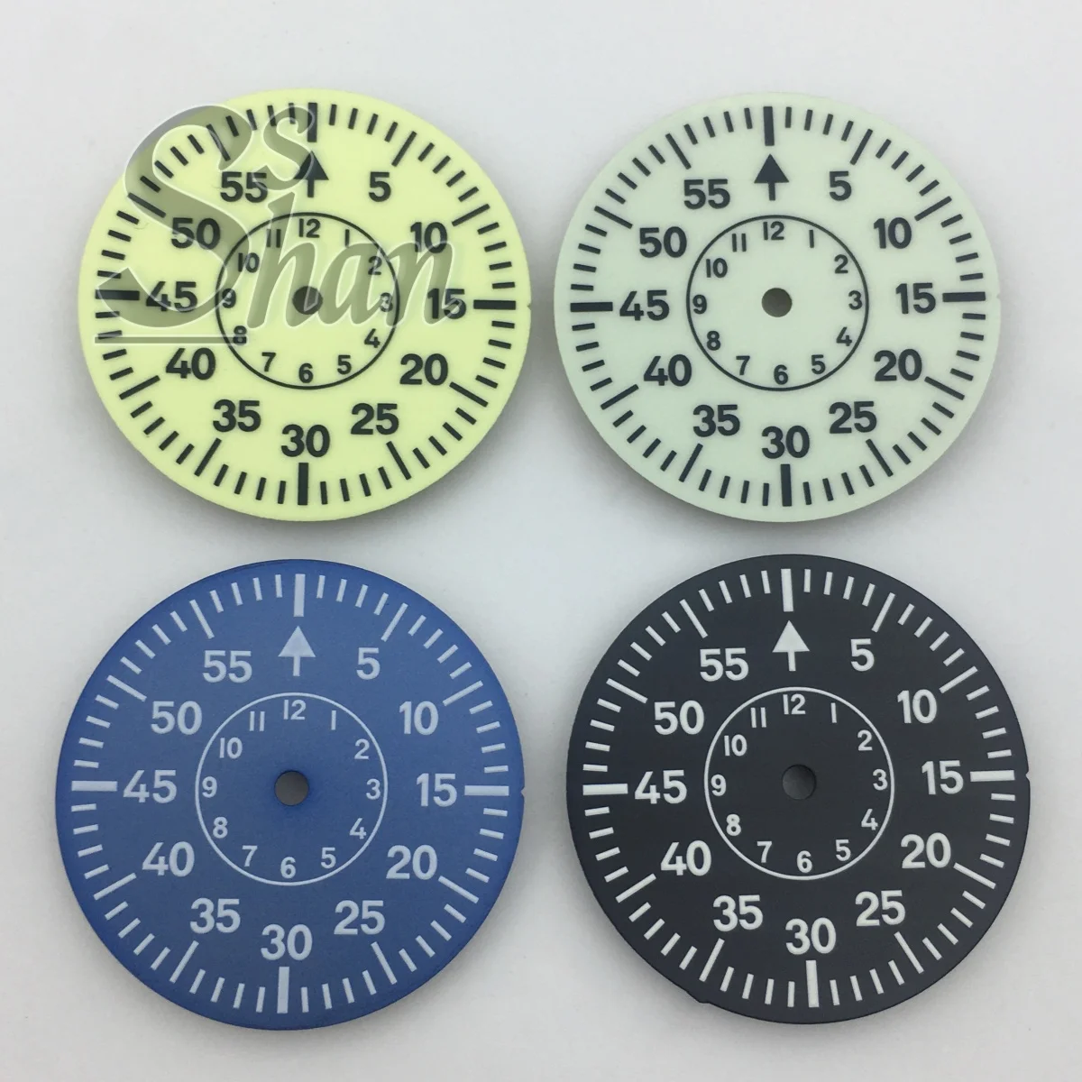 

29mm pilot dial features Arabic numerals and C3 green luminescence suitable for the NH35A NH36 ETA2824 PT5000 automatic movement