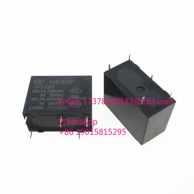 

НОВОЕ реле 12 В HF33F-012-ZS3 JZC-33F-012-ZS3 HF33F 012-ZS3 JZC-33F 012-ZS3 12 В постоянного тока 12 В реле 3 А 250 В переменного тока 5 контактов