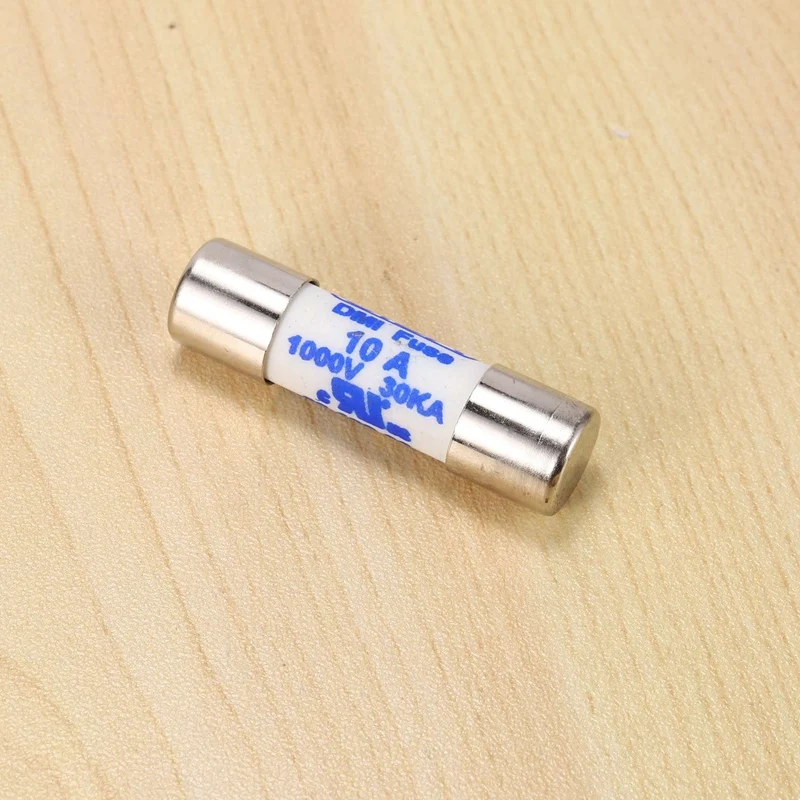 4X Multimeter 10 X 38Mm 1000V 10A Cylinder Ceramic Fuse White image 2