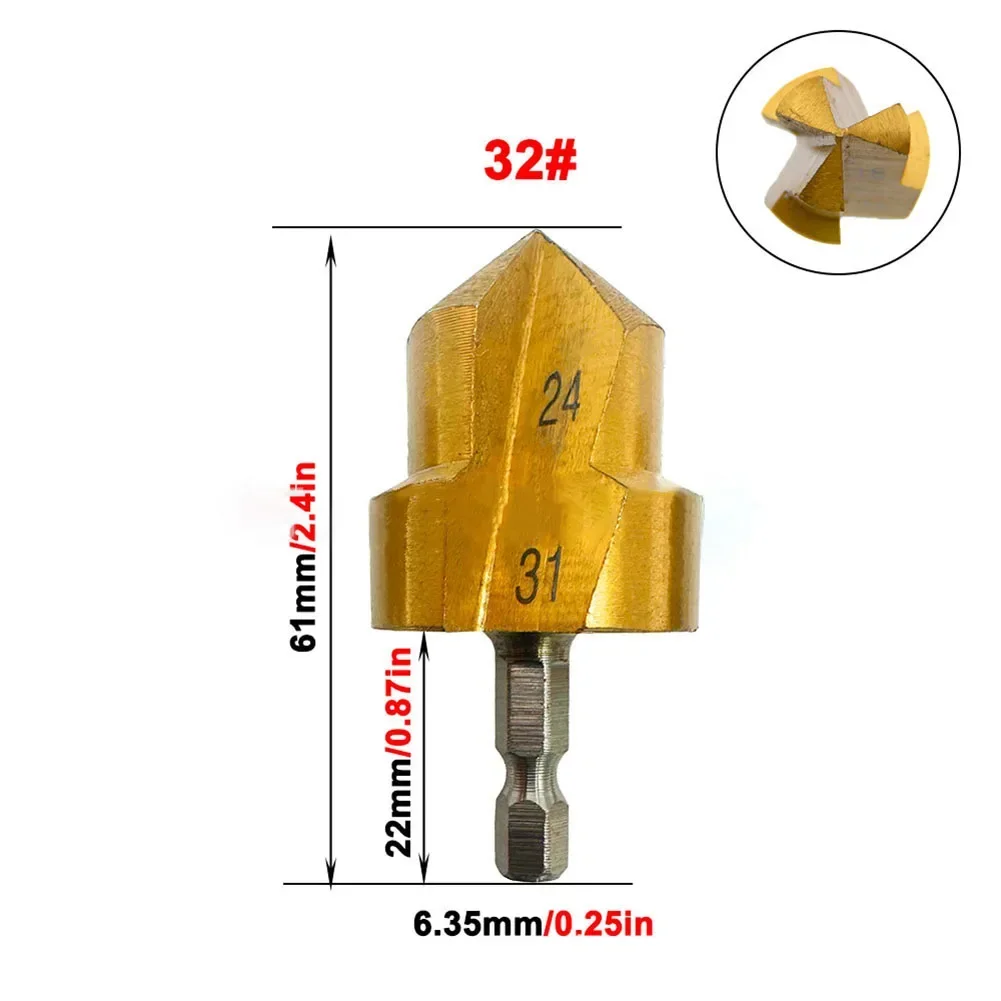 Imagem -04 - Tubo de Plástico Broca Ferramenta de Perfuração Tubo de Água Expansão Broca Ppr Levantamento Passo Broca Hex Haste para Encanador Reparação 1pc