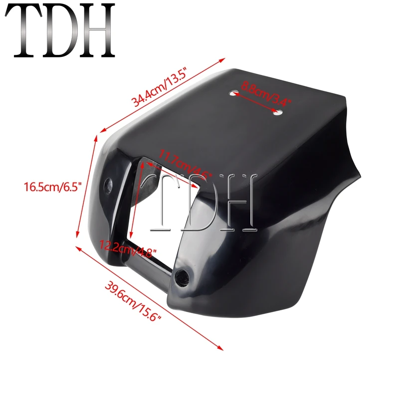 Motorcycle Fairing Front Spoilers Radiator Chin Cover for Harley Nightster 975 RH975 2022-UP Lower Radiator Cover Chin Fairing - view 6