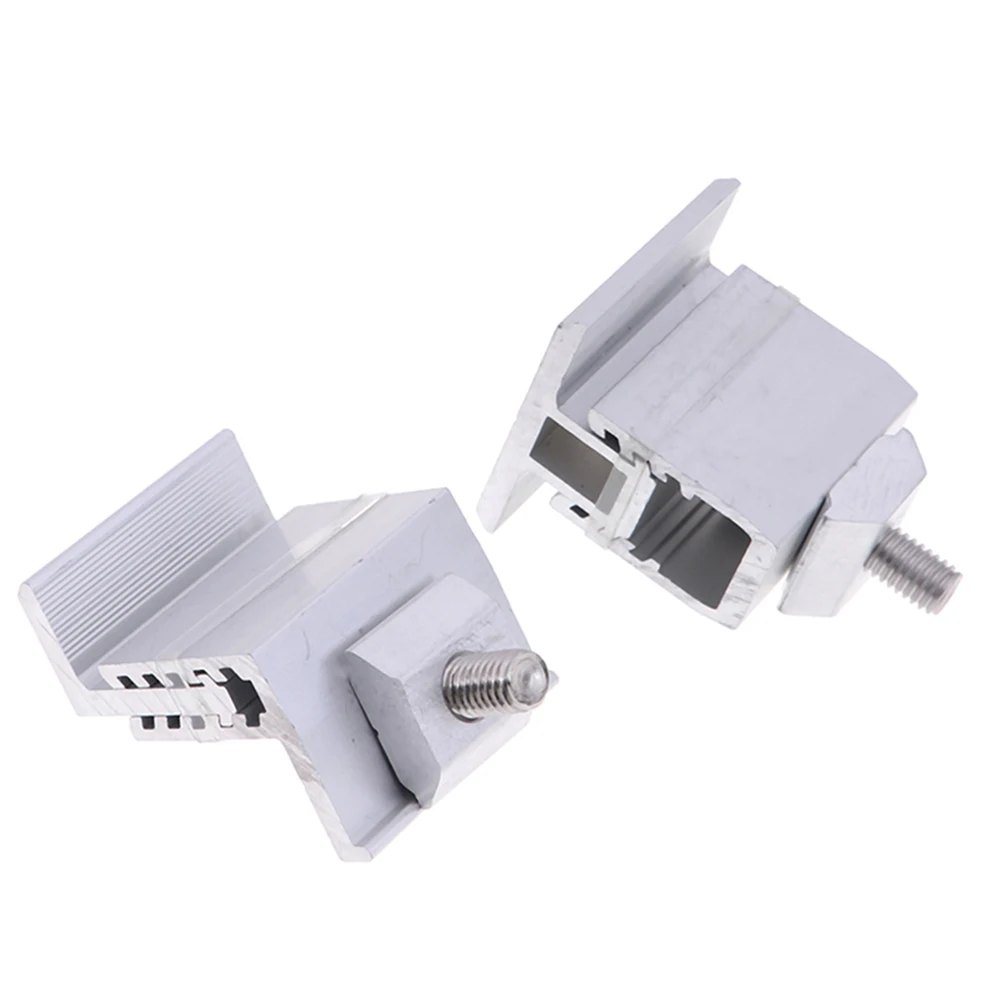 마운팅 브래킷 태양광 패널 RV 실버 태양광 브래킷 부품 하우스 밀 마감 태양광 알루미늄 합금 아노다이징